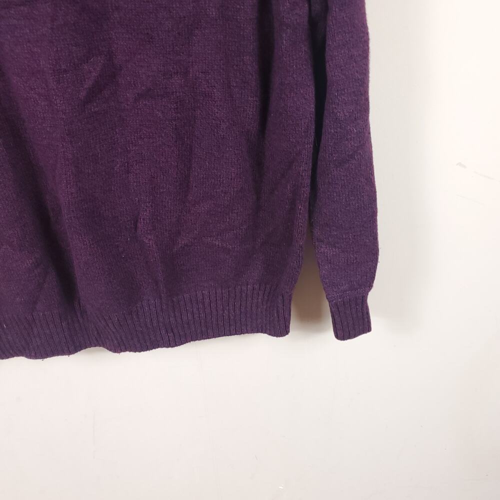 American Eagle 3 Button Pull Over Sweater In Burg… - image 8